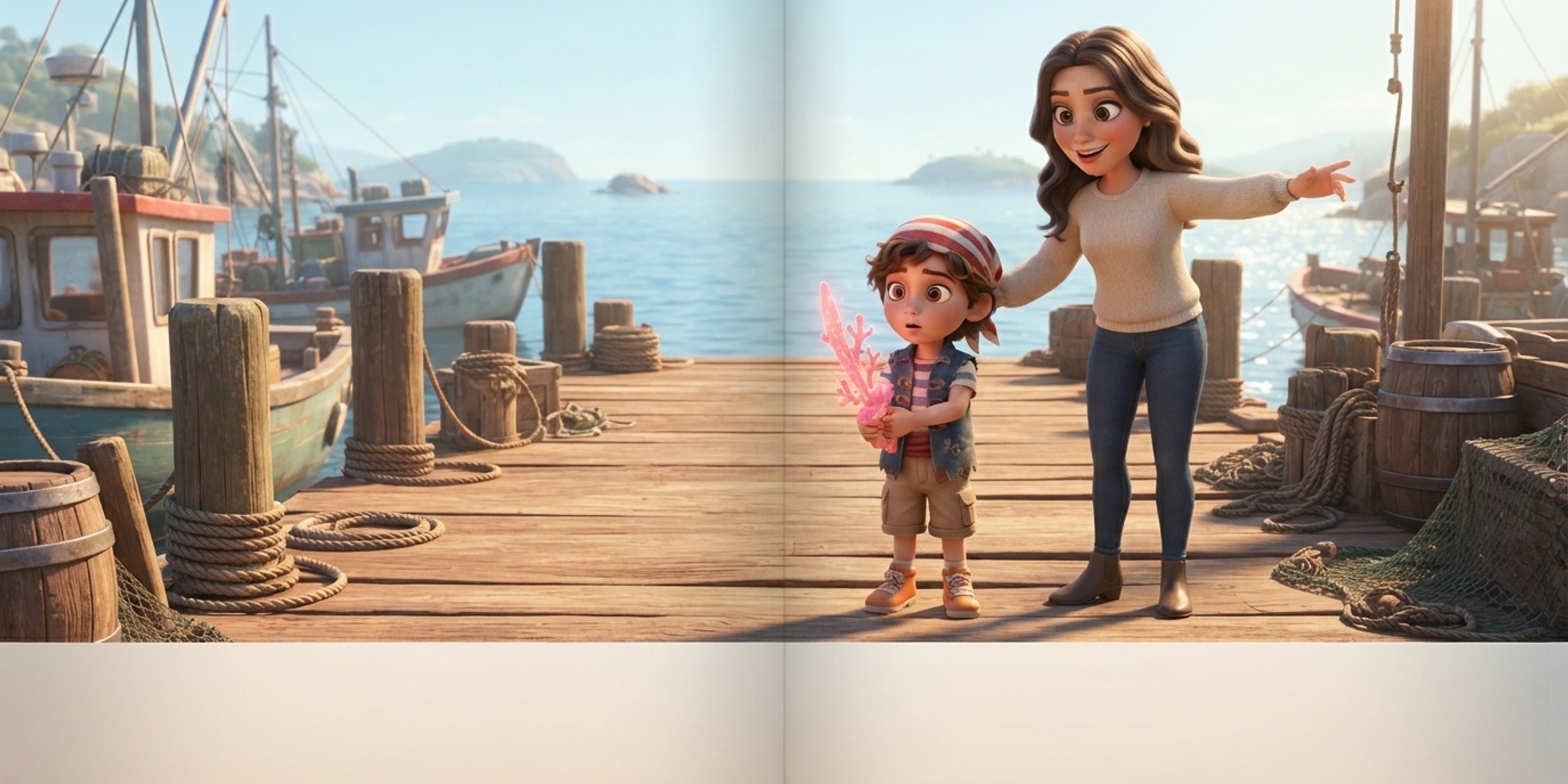 Livre personnalisé pirate pour enfant — illustration 1